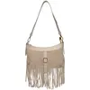 Anna Luchini - Sac bandoulière en cuir Soléa beige - 16x25.5 cm OS