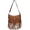 Anna Luchini - Sac bandoulière en cuir Mathilda cognac - 16x25.5 cm OS