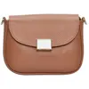 Anna Luchini - Sac bandoulière en cuir Marcella cognac - 12.5x18x7 cm ...