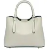 Anna Luchini - Sac fourre-tout en cuir Luciana beige - 16.5x22x11 cm O...
