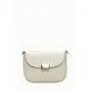 Anna Luchini - Sac bandoulière en cuir Ottavia beige - 12.5x18x7 cm OS
