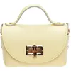 Anna Luchini - Sac bandoulière en cuir Emilia jaune - 13x19x9 cm OS