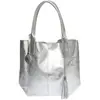 Roberta M - Sac cabas Blaise Argenté - 34x40x17 cm OS