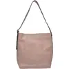 Luisa Vannini - Sac bandoulière en cuir Léa poudre - 34x28x12.5 cm OS