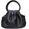 Luisa Vannini - Sac à main en cuir Noa noir - 16x22x12 cm OS