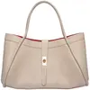 Luisa Vannini - Sac bandoulière en cuir Victoria beige - 23x37.5x14 cm...