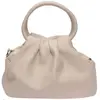 Luisa Vannini - Sac à main en cuir Mila beige - 16x22x12 cm OS