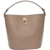 Luisa Vannini - Sac fourre-tout en cuir Angelina boue - 23x22.5x15 cm ...