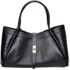 Luisa Vannini - Sac bandoulière en cuir Adriana noir - 23x37.5x14 cm O...