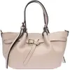 Luisa Vannini - Sac fourre-tout en cuir Gabriella beige - 20x34x8 cm O...