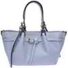 Luisa Vannini - Sac fourre-tout en cuir Alessia céleste - 20x34x8 cm O...