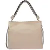 Luisa Vannini - Sac bandoulière en cuir Maya beige - 26x30x10 cm OS