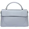 Luisa Vannini - Sac à main en cuir Olivia celeste - 12.5x21x8.5 cm OS
