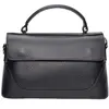 Luisa Vannini - Sac à main en cuir Giulia noir - 12.5x21x8.5 cm OS