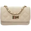 Luisa Vannini - Sac bandoulière en cuir Jade beige - 12x19.5x5 cm OS