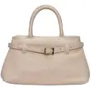 Luisa Vannini - Sac fourre-tout en cuir Ambre beige - 17.5x26x13 cm OS