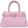 Luisa Vannini - Sac fourre-tout en cuir Anaïs rose - 17.5x26x13 cm OS