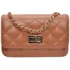 Luisa Vannini - Sac bandoulière en cuir Elena cognac - 12x19.5x5 cm OS