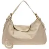 Luisa Vannini - Sac à main en cuir Helena beige - 28x47x8 cm OS