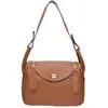 Luisa Vannini - Sac à main en cuir Alessandra cognac - 17x26x12.5 cm O...