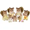 4172 - La Famille Ecureuil Roux Sylvanian Families Beige