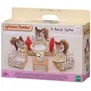 Ensemble Canapé, 2 Fauteuils et Table Basse Sylvanian Families - Le Village