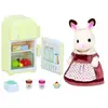 5014 - Maman Lapin Chocolat Et Réfrigérateur Sylvanian Families Beige