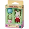 Figurine Sylvanian Families Le bébé lapin chocolat