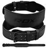 Ceinture de musculation en cuir rembourré RDX - Noir Complet XL