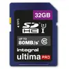 Integral 32GB ULTIMAPRO SDHC/XC 80MB CLASS 10 UHS-I U1 32 Go SD