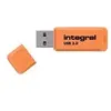 Integral Memory Integral Neon - Clé USB - 16 Go - USB 3.0 - orange