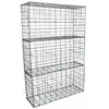 Monstershop Lot de 3 Paniers de Gabions Argentés en Acier Galvanisé pour Projets d’Aménagement Extérieur, Murs de Soutènement, Clôture de Jard