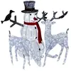 MonsterShop Couple Biche & Cerf LED - Froid + Bonhomme Neige