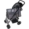 Monstershop Poussette pour Animal de Compagnie et Sac Caddy   Tartan Bleu