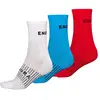Chaussettes Endura Coolmax Race blanc bleu rouge (3 paires) - L-XL