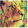 Tableau broderie diamant - Lion 30 x 30 cm - Crystal Art