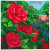 CRYSTAL ART Kit Tableau à diamanter sur châssis 30 x 30 cm   T. Kinkade Roses