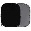 Lastolite Falthintergrund Doppelseitig Schwarz/grau 180x215cm