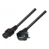 MicroConnect EL182S Câble d'alimentation Noir 2 m Mâle/Femelle