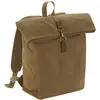 Quadra Heritage Waxed Canvas Leather Accent Backpack One Size de désert de sable