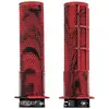 Paire de grips dmr deathgrip avec flanges rouge marbre