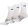 Chaussettes endura coolmax race  lot de 3 paires  blanc
