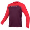 Maillot manches longues endura mt500 burner aubergine violet   rose