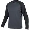Maillot manches longues polaire endura singletrack vert jaune