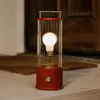 TALA - Lampe sans fil rechargeable The Muse - Rouge - Verre borosilica...