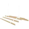 Monstershop Tendoir de plafond avec système de poulies couleur Blanc et 6 lattes en bois de 0,9 m Capacité de charge de 30 kg Kit de fixation gratuit Étendoir