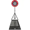 MONSTERSHOP Ensemble de Cible de Fléchettes en Sisal Anneau LED Couron...