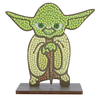 Craft Buddy Crystal Art OZ INTERNATIONAL Kit figurine en bois à diamanter - Yoda Star Wars - 11 cm