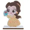 OZ_INTERNATIONAL Kit Crystal Art Figurine en bois à diamanter Belle 2D