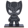 CRYSTAL ART Kit Diamond Painting - Figurine Black Panther - 11 cm - Blanc
